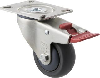 FALLSHAW M SERIES 75MM (3") SWIVEL CASTOR WITH BRAKE - 85KG