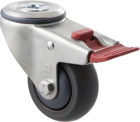 FALLSHAW M SERIES 75MM (3") SWIVEL CASTOR WITH BRAKE - 85KG