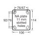 FALLSHAW O SERIES 100MM (4") ZINC PLATE SWIVEL CASTOR - 300KG