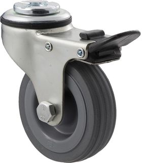 FALLSHAW K SERIES 75MM (3") SWIVEL CASTOR WITH BRAKE - 50KG