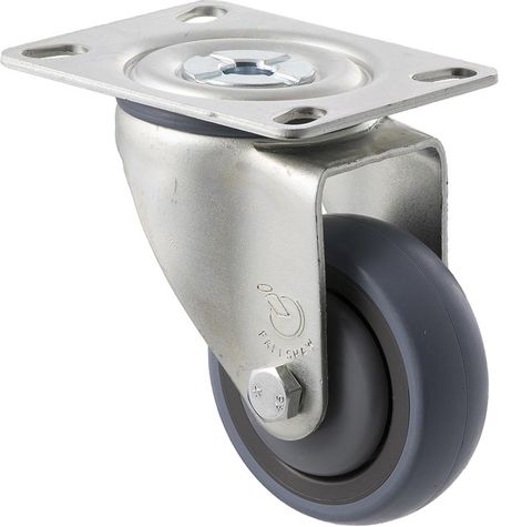 FALLSHAW M SERIES 75MM (3") TALL PROFILE SWIVEL CASTOR - 100KG