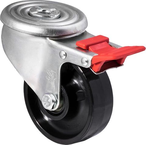 FALLSHAW J SERIES 100MM (4") SWIVEL CASTOR WITH BRAKE - 300KG