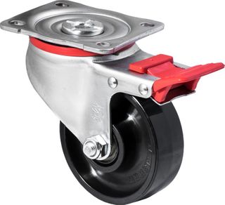 FALLSHAW J SERIES 100MM (4") SWIVEL CASTOR WITH BRAKE - 300KG