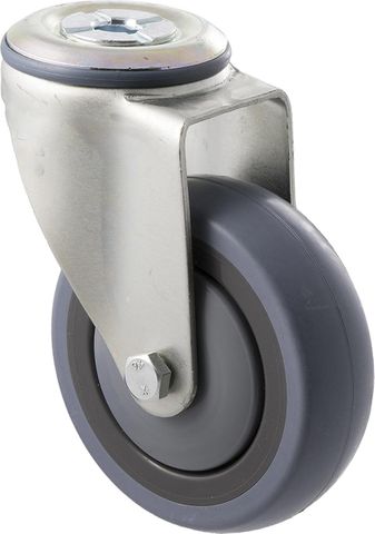 FALLSHAW M SERIES 100MM (4") TALL PROFILE SWIVEL CASTOR - 100KG