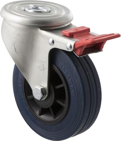 FALLSHAW J SERIES 125MM (5") SWIVEL CASTOR WITH BRAKE - 180KG