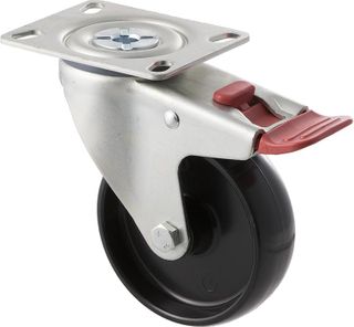 FALLSHAW M SERIES 100MM (4") SWIVEL CASTOR WITH BRAKE - 150KG