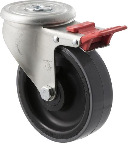 FALLSHAW J SERIES125MM (5") SWIVEL CASTOR WITH BRAKE - 300KG