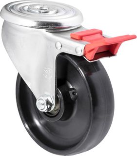 FALLSHAW J SERIES 125MM (5") SWIVEL CASTOR WITH BRAKE - 300KG