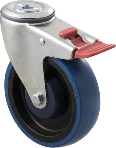 FALLSHAW M SERIES 125MM (5") SWIVEL CASTOR WITH BRAKE - 150KG