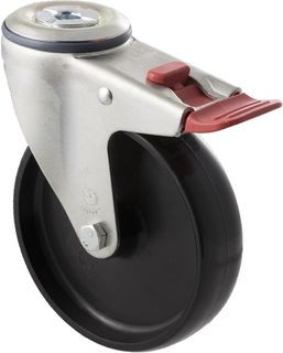 FALLSHAW M SERIES 125MM (5") SWIVEL CASTOR WITH BRAKE - 150KG