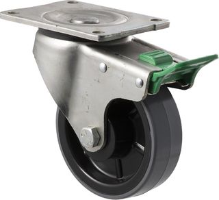 FALLSHAW O SERIES 125MM (5") SWIVEL LOCK PLATE CASTOR - 350KG