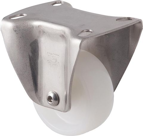 FALLSHAW M SERIES 75MM (3") STAINLESS STEEL FIXED CASTOR - 150KG