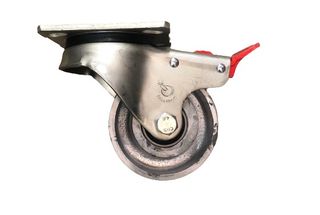 FALLSHAW X SERIES 100MM (4") SWIVEL CAST IRON BRAKE CASTOR - 450KG