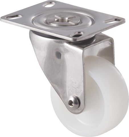 FALLSHAW M SERIES 75MM (3") STAINLESS STEEL SWIVEL CASTOR - 150KG