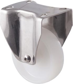 FALLSHAW M SERIES 100MM (4") STAINLESS STEEL FIXED CASTOR - 150KG