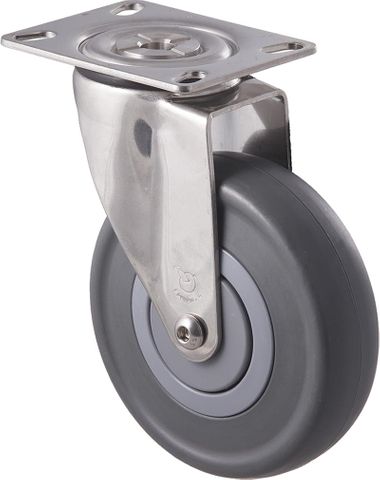 FALLSHAW M SERIES 125MM (5") STAINLESS STEEL SWIVEL CASTOR - 150KG