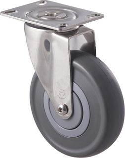 FALLSHAW M SERIES 125MM (5") STAINLESS STEEL SWIVEL CASTOR - 150KG