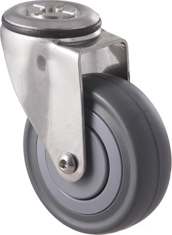 FALLSHAW M SERIES 100MM (4") STAINLESS STEEL SWIVEL CASTOR - 140KG