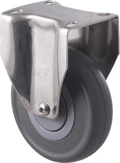 FALLSHAW M SERIES 125MM (5") STAINLESS STEEL FIXED CASTOR - 150KG