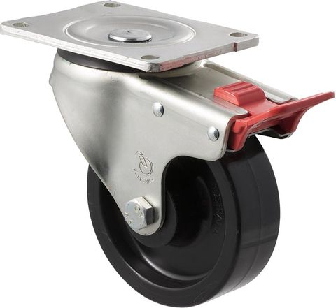 FALLSHAW O SERIES 125MM (5") SWIVEL CASTOR WITH BRAKE - 400KG