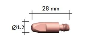 BINZEL 1.2MM (.045") M6 CONTACT TIP