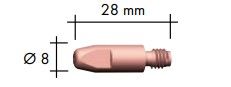 BINZEL 0.8MM (.030") M6 0.8MM (.030") CONTACT TIP