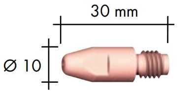 BINZEL 1.00MM (.040") CUCRZR CONTACT TIP