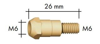 BINZEL CONTACT TIP NOZZLE HOLDER / DIFFUSER - MB24KD