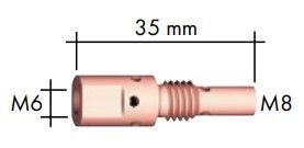 BINZEL CONTACT TIP NOZZLE HOLDER / DIFFUSER - MB25AK