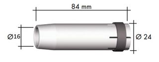 BINZEL 16MM (5/8") GAS CONICAL MIG NOZZLE