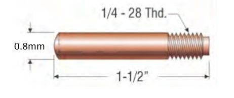 PROFAX (TWECO STYLE) 0.8MM (.030") STANDARD CONTACT TIP