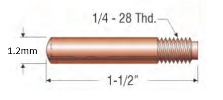 PROFAX (TWECO STYLE) 1.2MM (.045") STANDARD CONTACT TIP
