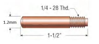 PROFAX (TWECO STYLE) 1.2MM (.045") STANDARD CONTACT TIP