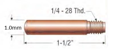 PROFAX (TWECO STYLE) 1.0MM (.040") HEAVY DUTY CONTACT TIP
