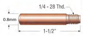 PROFAX (TWECO STYLE) 0.8MM (.030") HEAVY DUTY CONTACT TIP