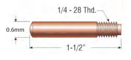 PROFAX (TWECO STYLE) 0.6MM (.023") STANDARD CONTACT TIP