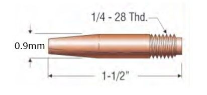 PROFAX (TWECO STYLE) 0.9MM (.035") TAPERED CONTACT TIP