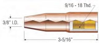 PROFAX (TWECO STYLE) 10MM (3/8") SELF INSULATED NOZZLE