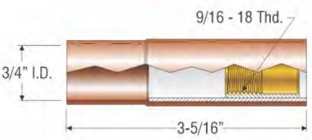 PROFAX (TWECO STYLE) 19MM (3/4") SELF INSULATED NOZZLE - FLUSH