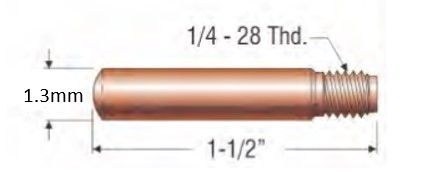 PROFAX (TWECO STYLE) 1.3MM (.052") HEAVY DUTY CONTACT TIP