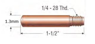 PROFAX (TWECO STYLE) 1.3MM (.052") HEAVY DUTY CONTACT TIP