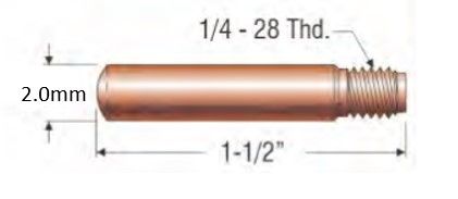 PROFAX (TWECO STYLE) 2.0MM (5/64") HEAVY DUTY CONTACT TIP