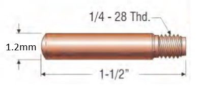 PROFAX (TWECO STYLE) 1.2MM (.045") HEAVY DUTY CONTACT TIP