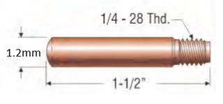 PROFAX (TWECO STYLE) 1.2MM (.045") HEAVY DUTY CONTACT TIP