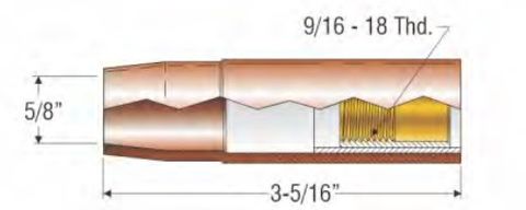 PROFAX (TWECO STYLE) 16MM (5/8") SELF INSULATED NOZZLE - HEAVY DUTY