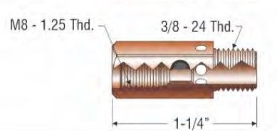 PROFAX (TWECO STYLE) GAS DIFFUSER-  M-8 SERIES TIP