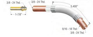 PROFAX (TWECO STYLE) 45° JACKETED CONDUCTOR TUBE SWAN NECK - TWECO #4