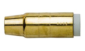 BERNARD (STYLE) 14MM (9/16") TAPERED BRASS NOZZLE WITH INSULATOR