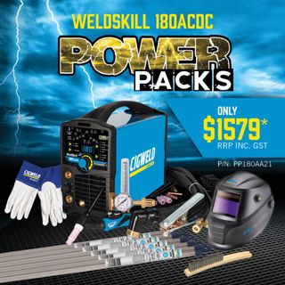 CIGWELD WELDSKILL 180 AC/DC TIG WELDER POWER PACK BUNDLE