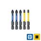 KINCROME PHILLIPS #2 & SQUARE #2 IMPACT BIT MIXED PACK - 50MM  (5 PK)